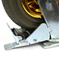 8 Zoll schwere Flachplatte graue Gummi -Stummschalter mit Bremse